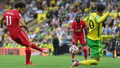  萨拉赫传射建功利物浦三球完胜阿森纳  